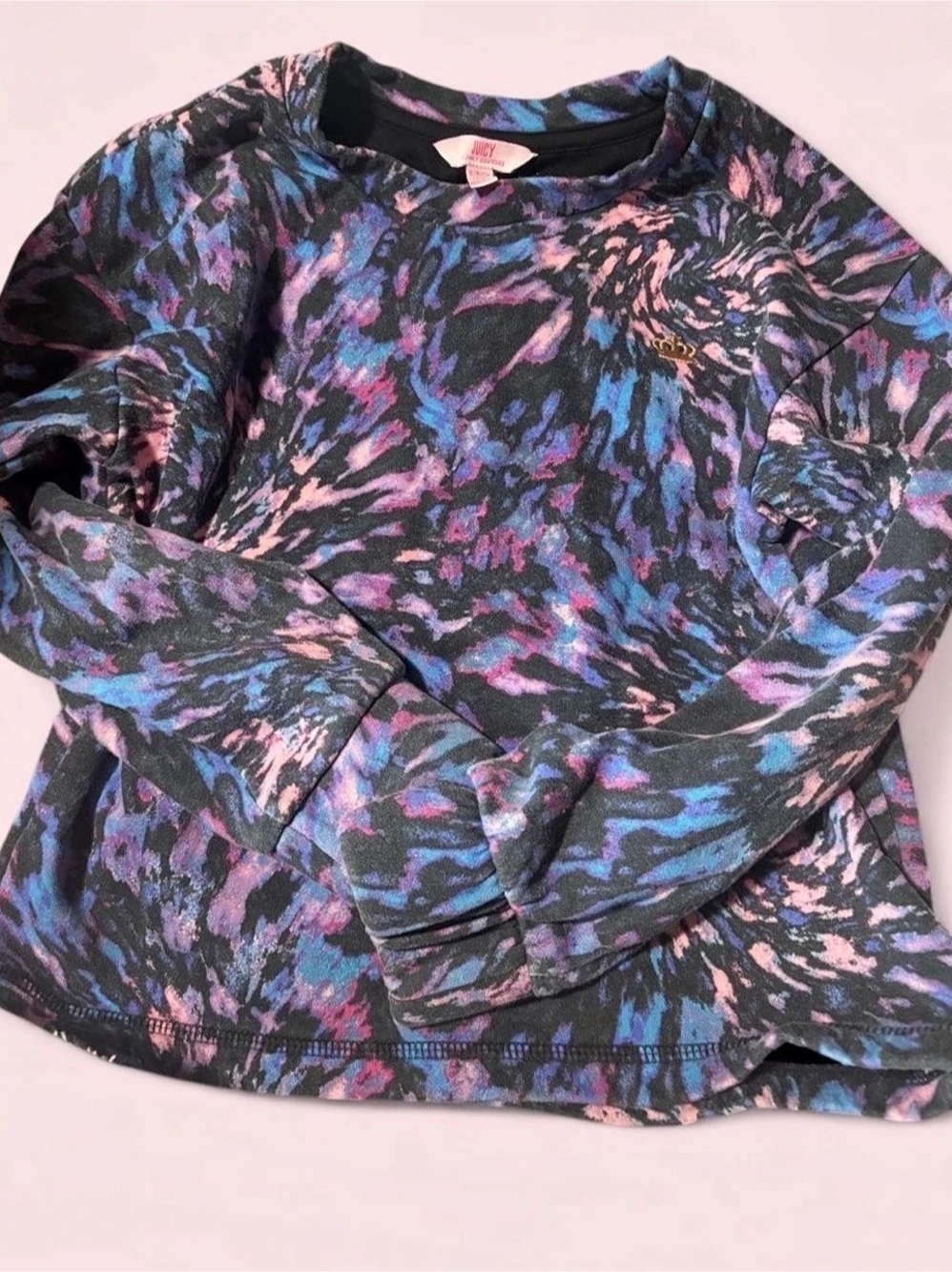 Juicy Couture Juicy by Juicy Couture Tie Dye Long Sleeve Sweatshirt Tie Dye Long